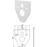 Комплект ALCAPLAST SET 4v1 AM101/1120-41RUS SET+M70 для установки унитаза с шумоизоляцией и с белой панелью смыва