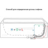 Сифон ALCAPLAST A55K-80 для ванны автомат комплект, металл/металл, длина 80 см