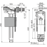 Выпускной комплект ALCAPLAST SA2000 1/2